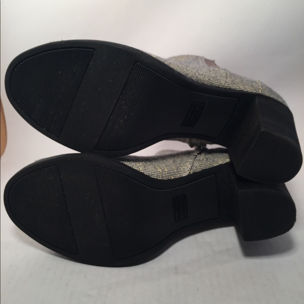 TOMS blue and gold open toe ankle booties - Picture 6 of 6